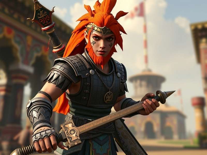 Fierce Ginger Warrior Indian Festival Event